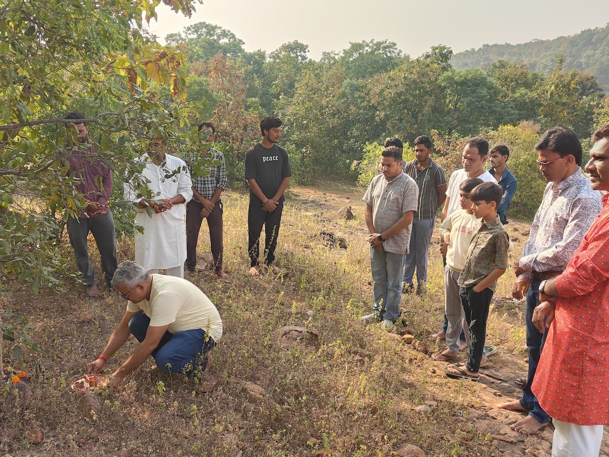 Parvatpujan (Worshiping mountains)